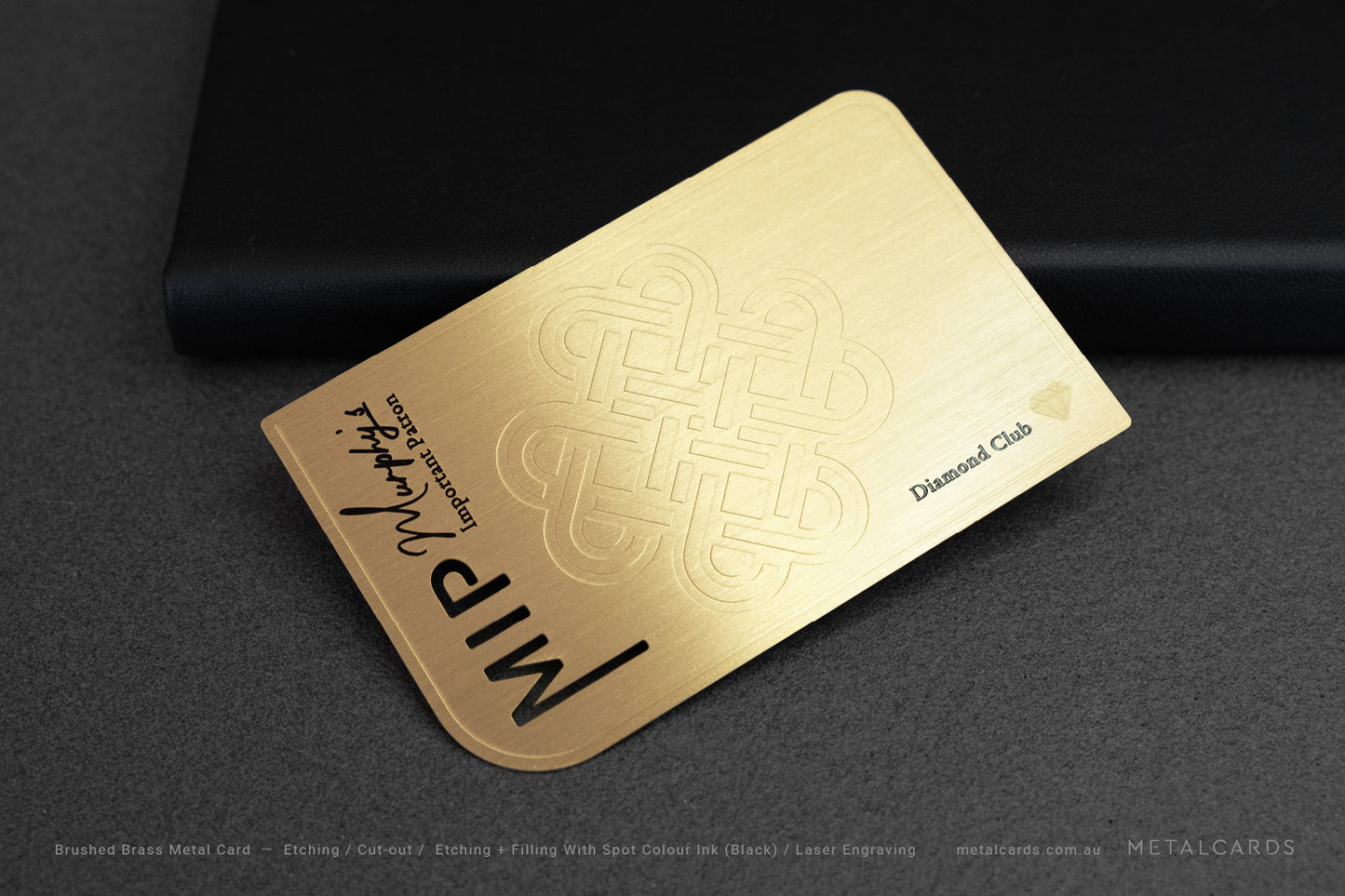 Brass Metal Card