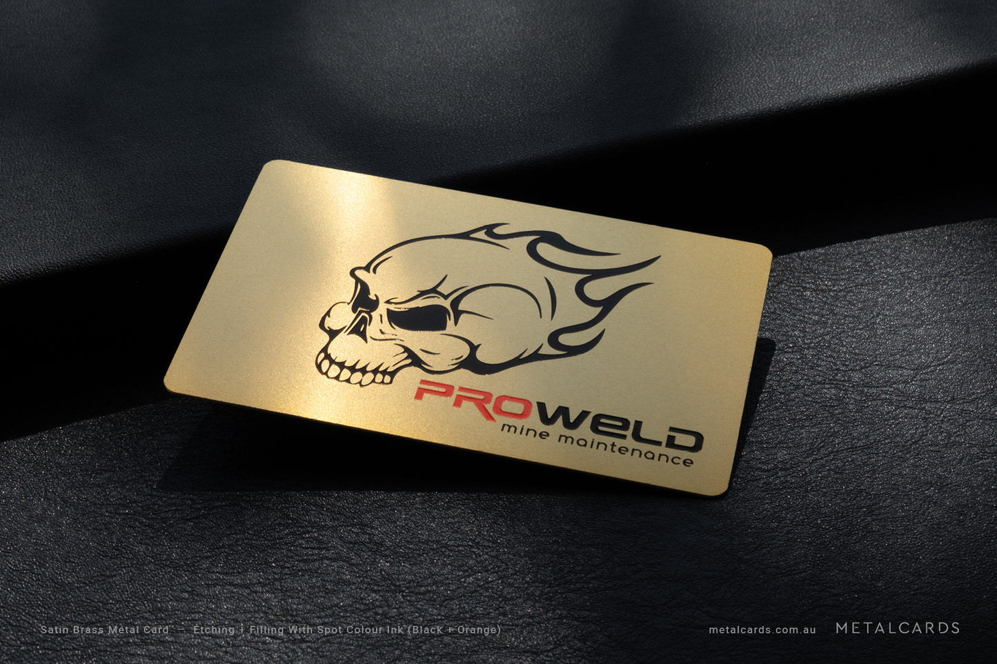 Brass Metal Card