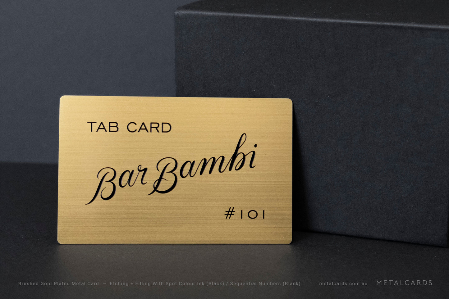 Gold Metal Card