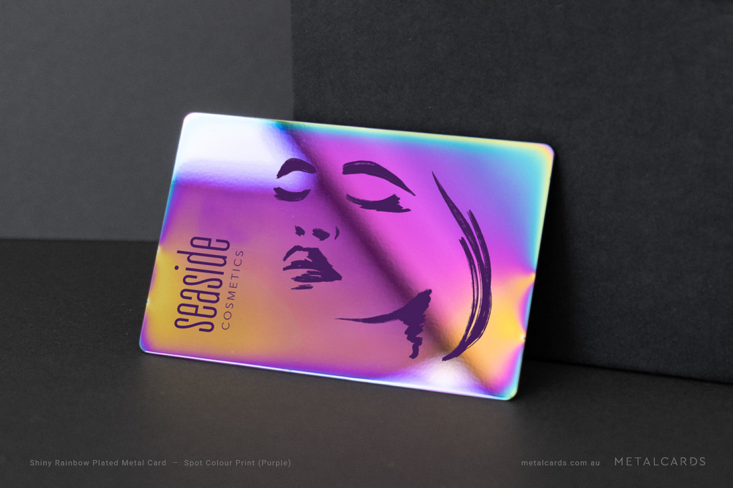 Rainbow Metal Card