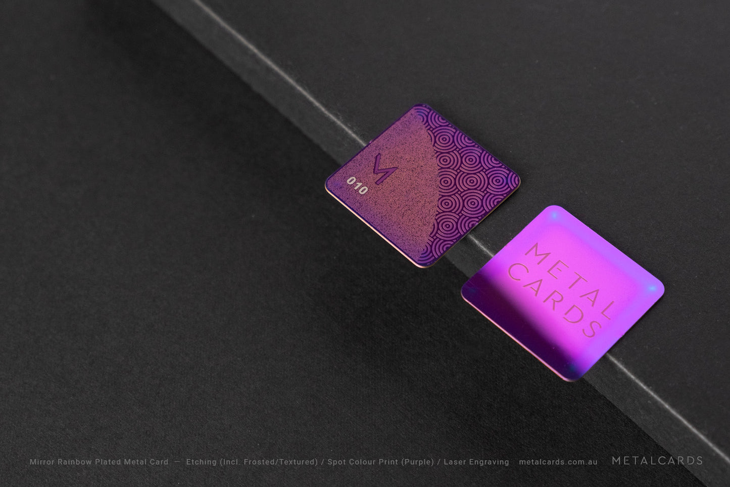 Rainbow Metal Card
