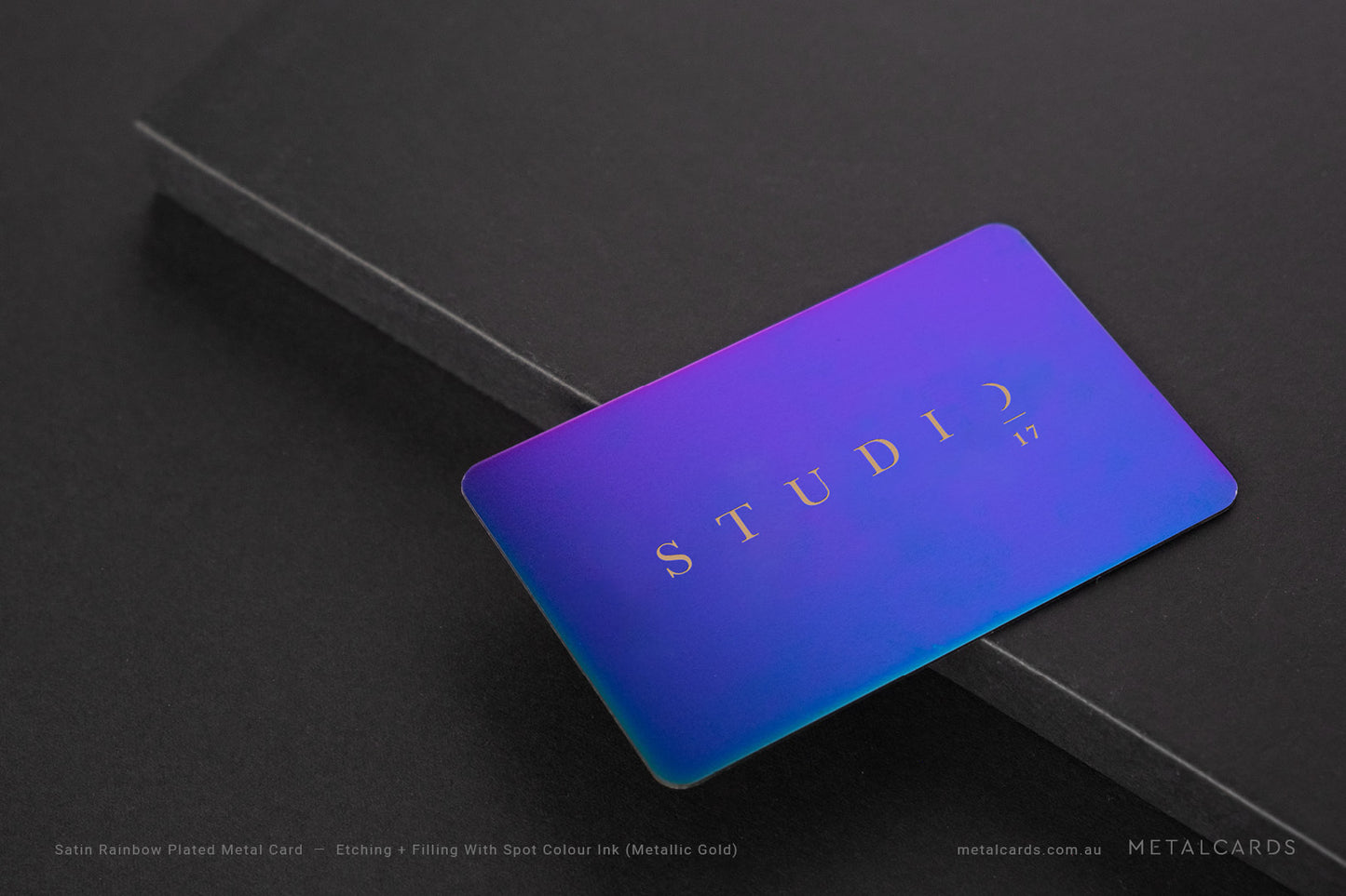 Rainbow Metal Card