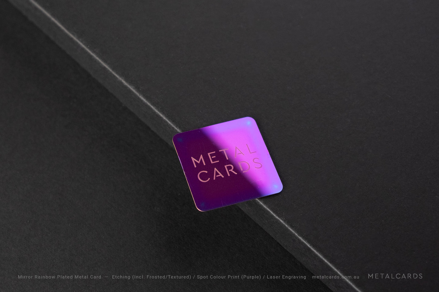 Rainbow Metal Card