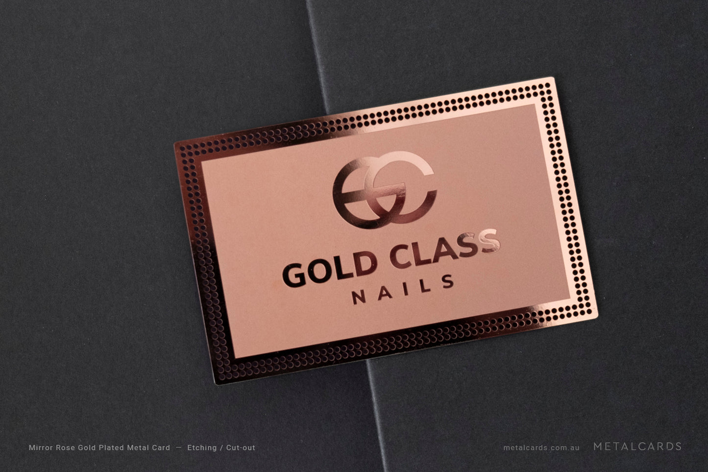 Rose Gold Metal Card