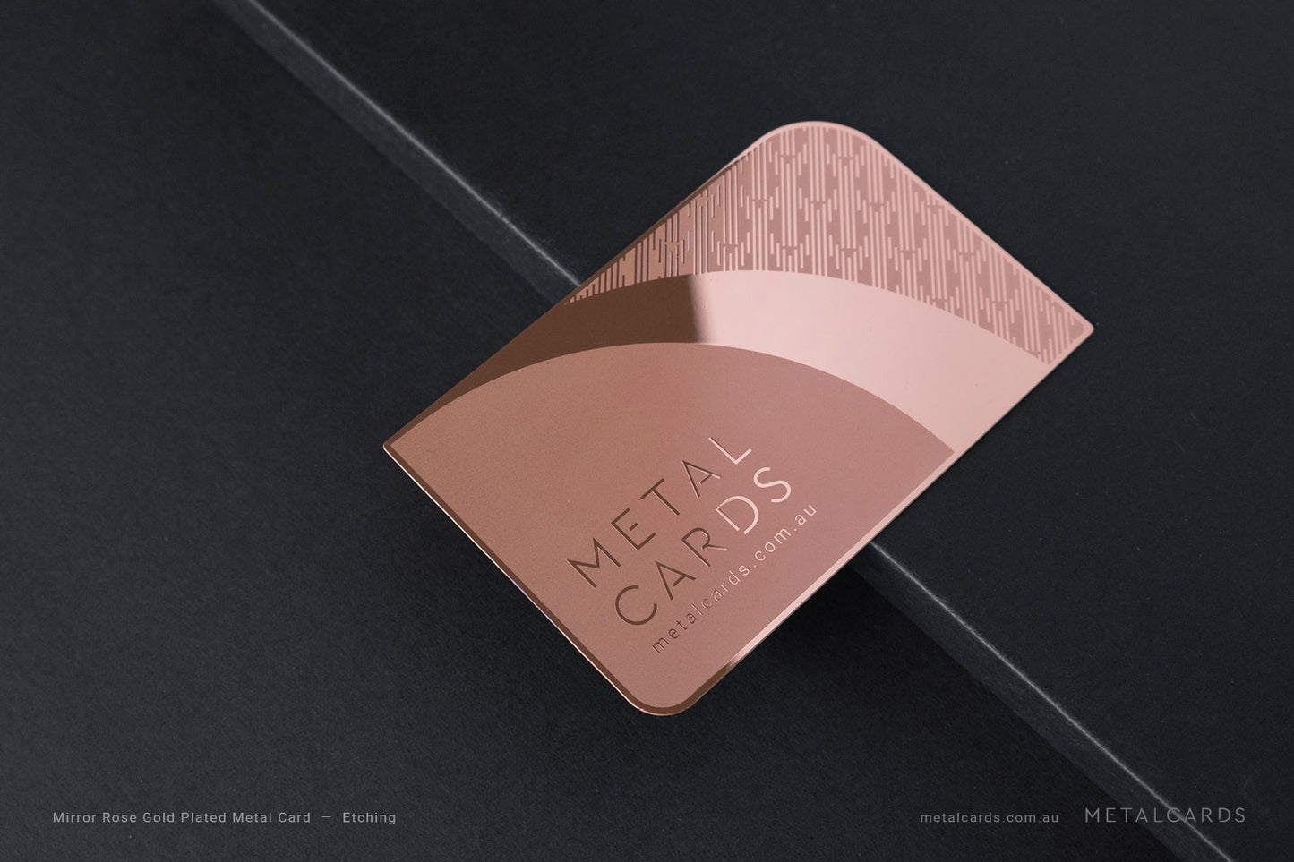 Rose Gold Metal Card
