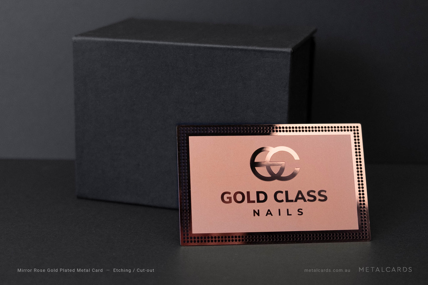 Rose Gold Metal Card