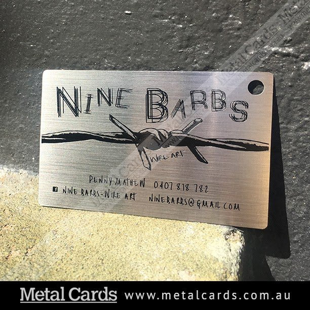 Brushed Stainless Steel Metal Card