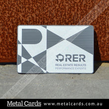 Load image into Gallery viewer, Brushed Stainless Steel Metal Card
