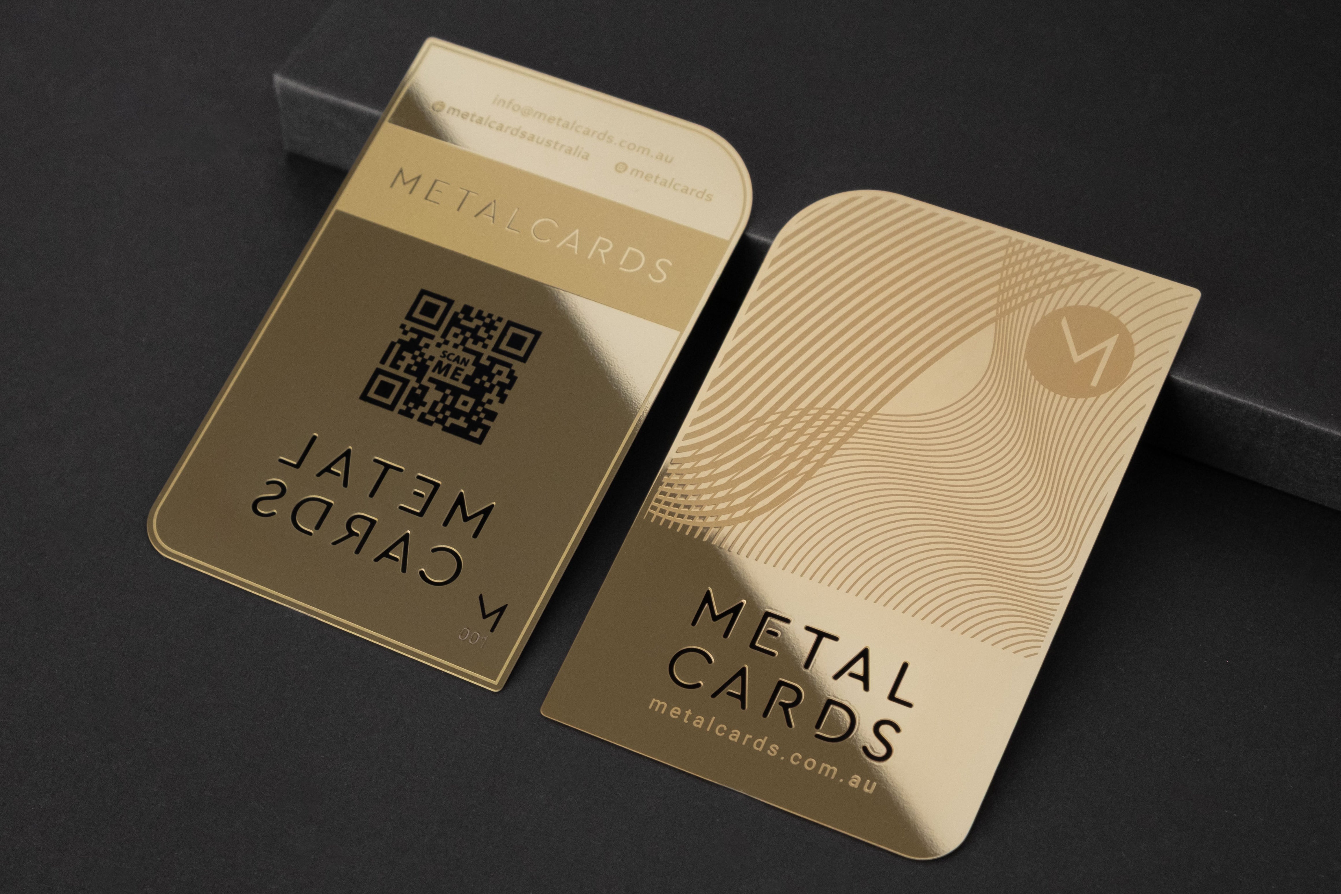Check Card Code Business Cards with QR Code – Metal Cards Australia