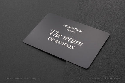 48h Quick Matte Black Stainless Steel Card