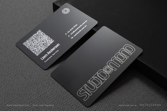 48h Quick Matte Black Stainless Steel Card