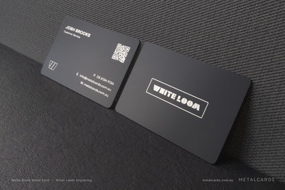 48h Quick Matte Black Stainless Steel Card