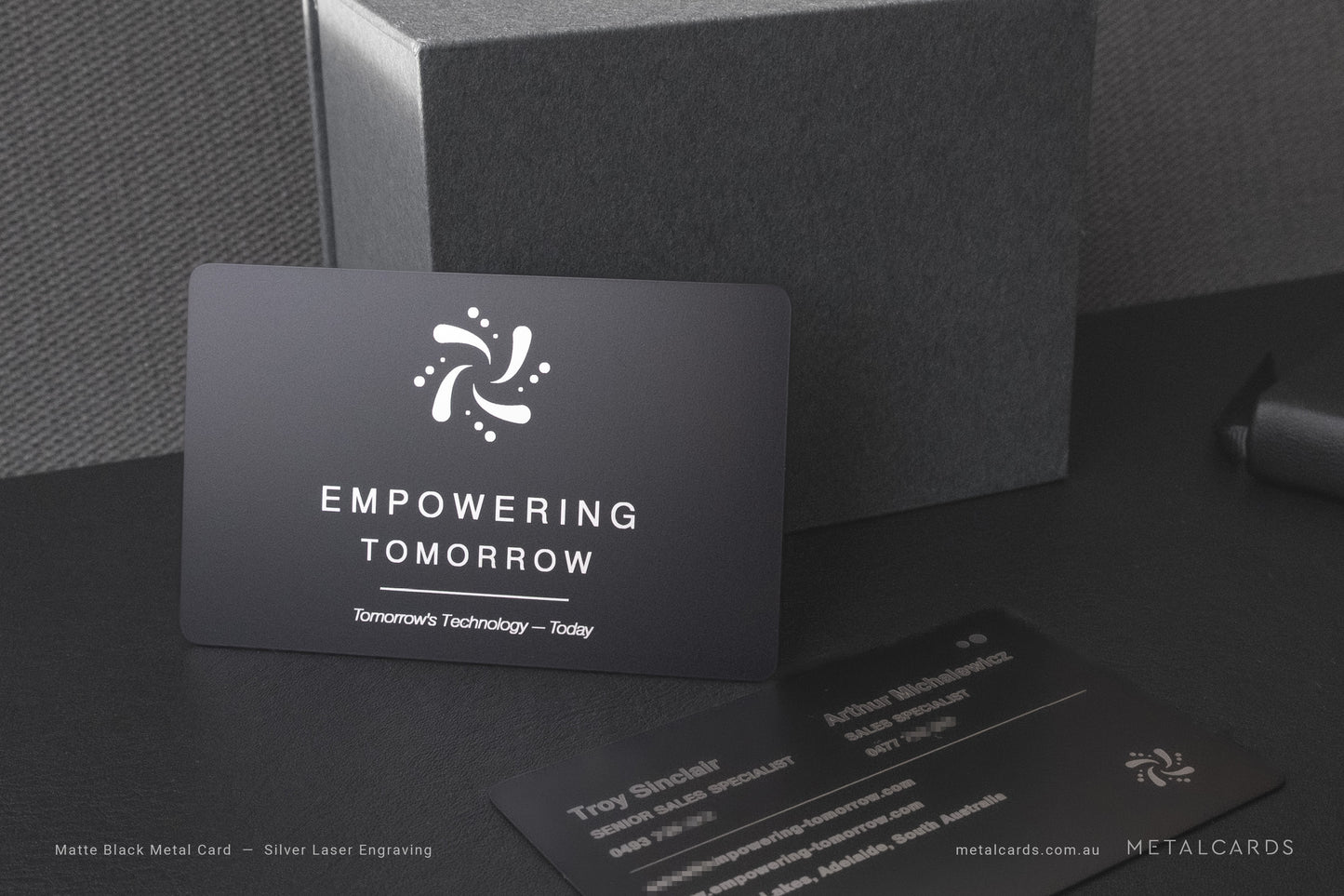 48h Quick Matte Black Stainless Steel Card