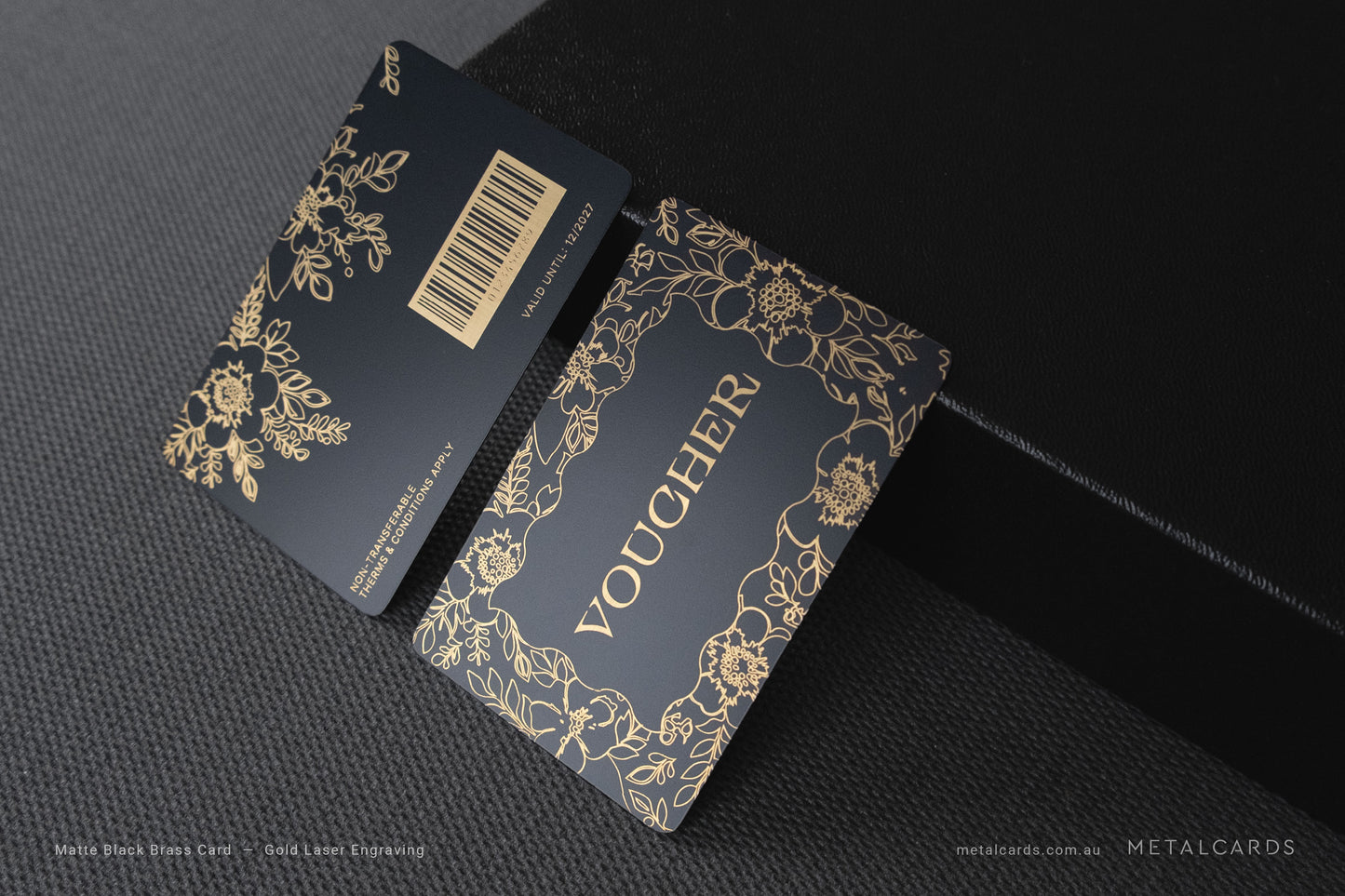 48h Quick Matte Black Brass Card