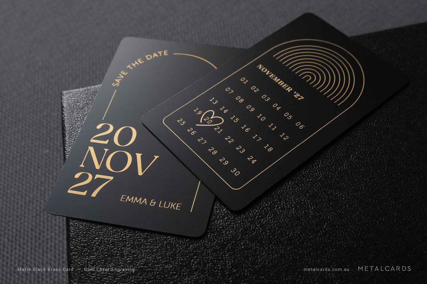 48h Quick Matte Black Brass Card
