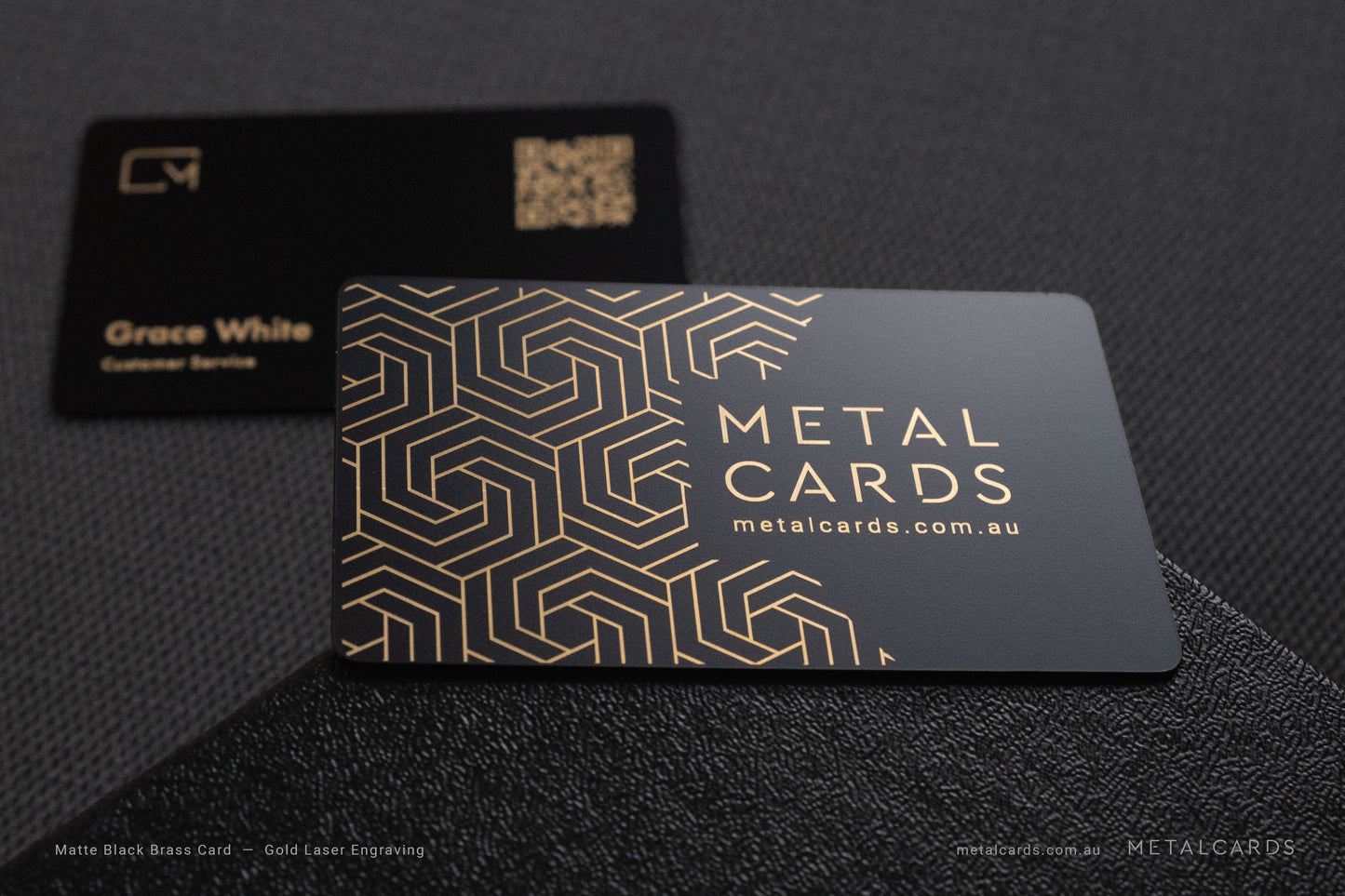 48h Quick Matte Black Brass Card