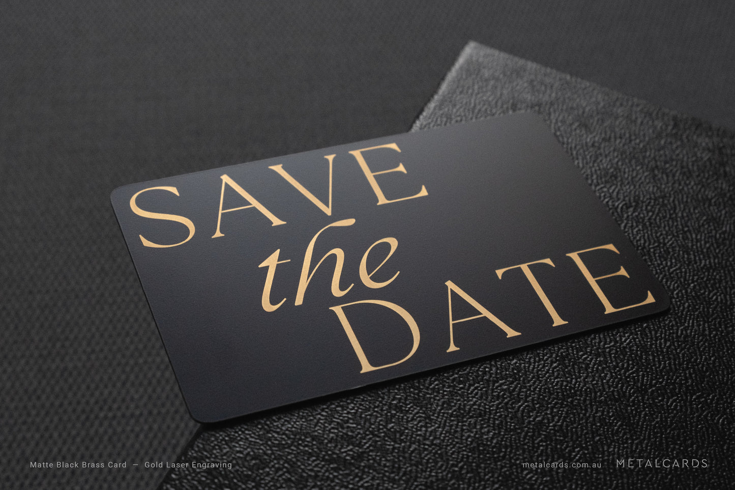 48h Quick Matte Black Brass Card