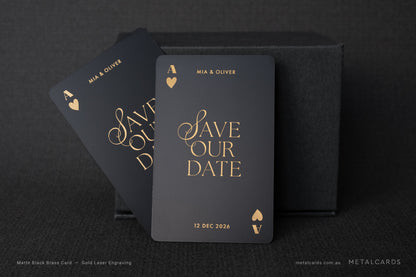 48h Quick Matte Black Brass Card