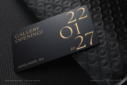 48h Quick Matte Black Brass Card