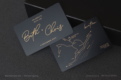 48h Quick Matte Black Brass Card