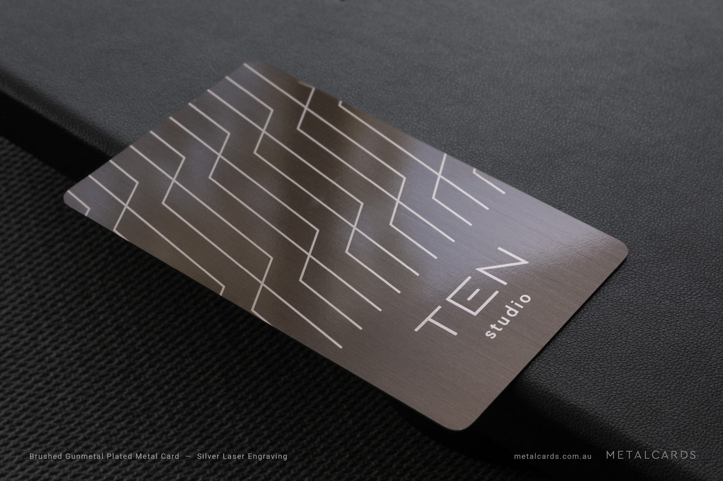 48h Quick Brushed Gunmetal Stainless Steel Card