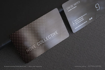 48h Quick Brushed Gunmetal Stainless Steel Card
