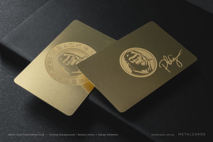 Gold Metal Card