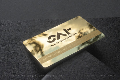 Gold Metal Card