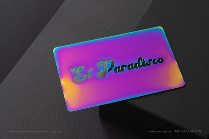 Rainbow Metal Card