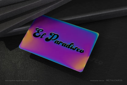 Rainbow Metal Card
