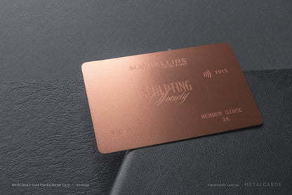 Rose Gold Metal Card