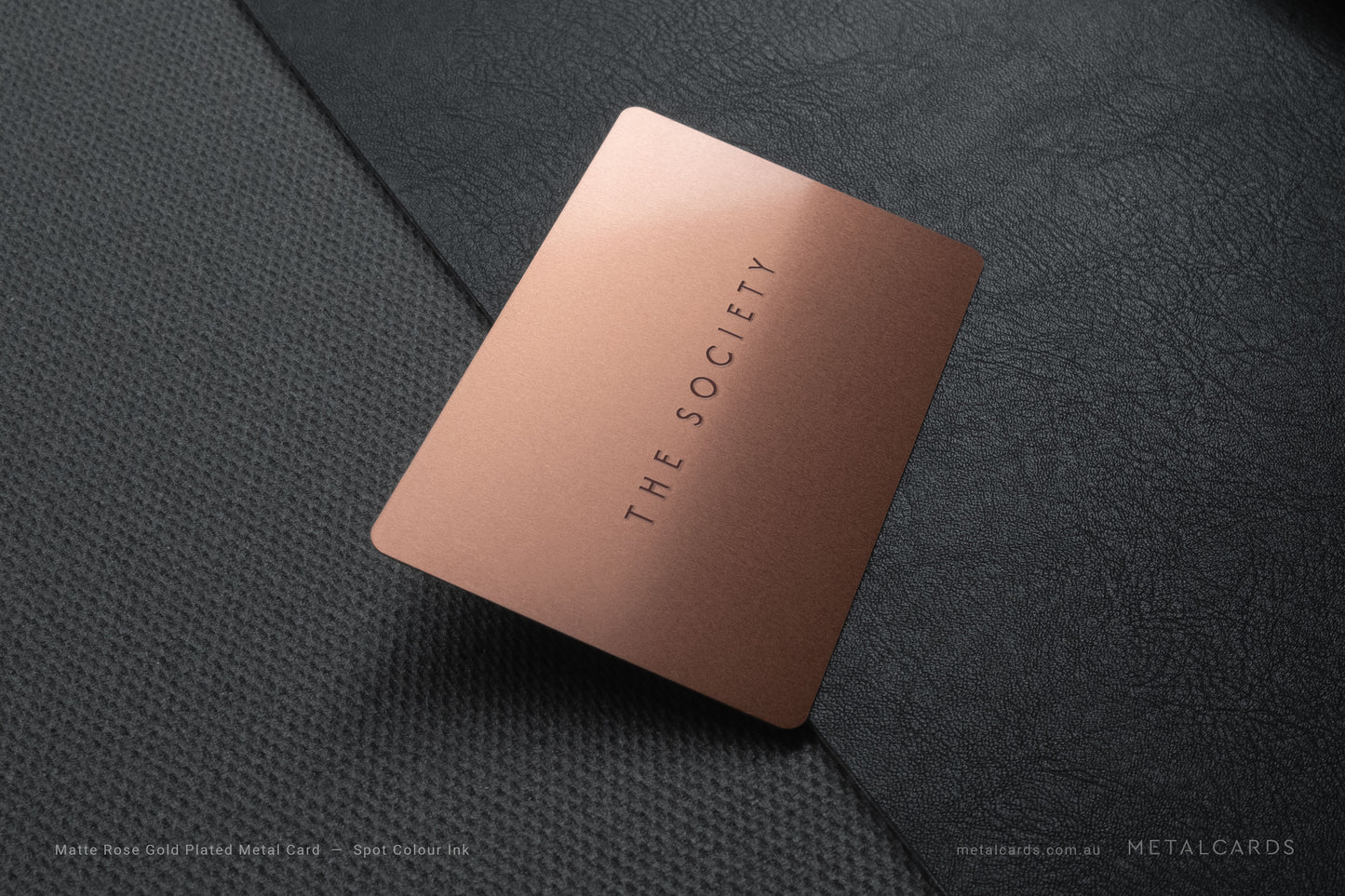 Rose Gold Metal Card