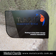 Load image into Gallery viewer, Matte Black Metal Card
